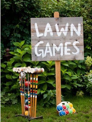 Summer Wedding Lawn Games